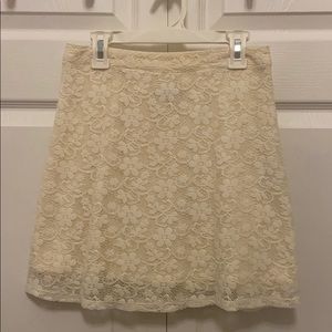 Abercrombie Floral Lace Mini Skirt
